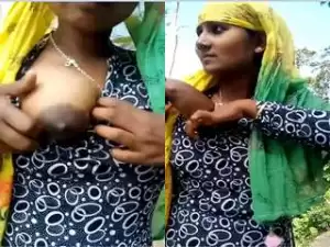 Today Exclusive – Desi Girl Shows Boobs and Pussy To Lover