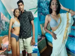 Cute Tamil Girl Boobs Pressing and Kissing