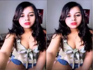 Today Exclusive – Cute Indian Girl Bad Alina  Shows Boobs and Pussy On Tango Show Part 2