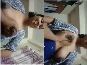 Today Exclusive –Hubby Play With Wife Milky Boobs