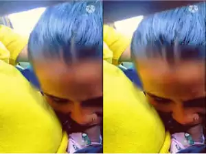 Today Exclusive –  Desi Girl Blowjob in Car