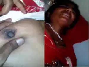 Today Exclusive –  Desi Wife Boobs pressing And Fucked