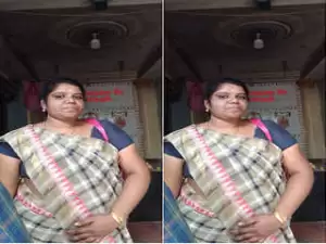 Today Exclusive –Tamil Bhabhi Record her Nude Selfie