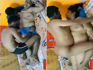 Today Exclusive – Friends hot wife fucking in front of him! After party amateur sex at home