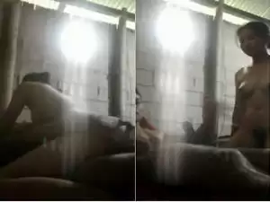 Today Exclusive – Cute Desi Girl Ridding Lover Dick