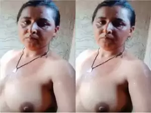 Today Exclusive – Horny Village Bhabhi Shows her Boobs and Pussy part 2