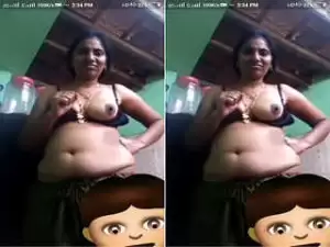 Today Exclusive – Telugu Bhabhi Shows her Boobs on vc