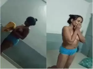 Today Exclusive – Shy Tamil Girl  Boobs Video Record by Lover