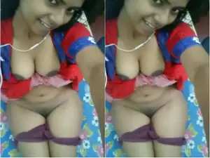 Today Exclusive -Cute Tamil Mallu Girl Shows Her Boobs and Pussy Part 3