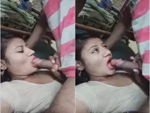 Today Exclusive -Desi Cpl Romance and Blowjob Part 1