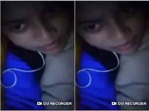 Today Exclusive -Cute Desi Girl Shows her Boobs On VC Part 3