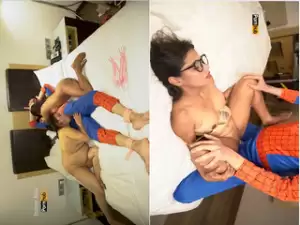 Today Exclusive -Sexy Indian Two Call Girl Blowjob and Fucked