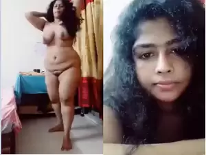 Today Exclusive – Sexy Desi Girl Shows her Boobs and Big  Ass Part 2