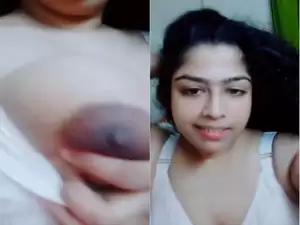 Today Exclusive – Sexy Desi Girl Shows her Boobs and Big  Ass Part 1