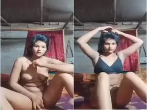 Today Exclusive -Hot Bangla Girl Shows Her Boobs and Pussy