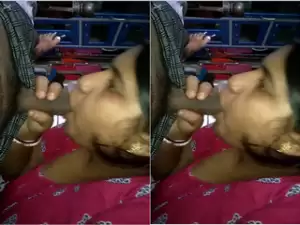 Today Exclusive -Sexy Bhabhi give Blowjob