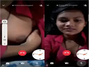 Today Exclusive – Desi Girl Shows Boobs To Bf On VC