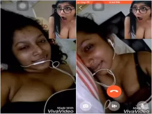Today Exclusive -Cute Girl Shows her Boobs on VC part 1