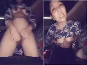 Today Exclusive -Cute Village Girl Shows her boobs and pussy Part 2