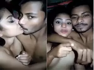 Today Exclusive-Sexy Desi Village Lover Romance and Boobs Sucking