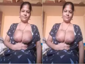Today Exclusive-Sexy bhabhi Shows Her Big Boobs and Blowjob Part 2