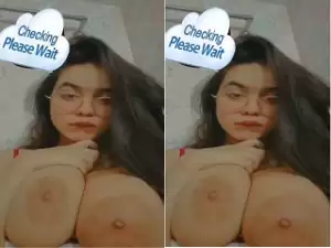 Today Exclusive-Horny Desi Girl Shows her Big boobs and Masturbating Part 2