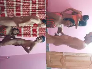 Today Exclusive-Desi FourSome Cpl Nude Dance and Fucking Part 15