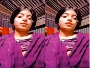 Today Exclusive- Horny Bangla Village Girl Shows Her Boobs and Pussy part 1