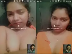 Today Exclusive-Desi Telugu Girl Shows Her Boobs on VC
