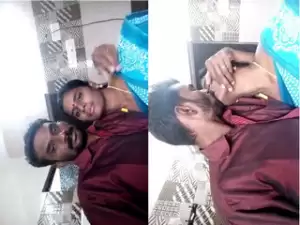 Tamil Couple Kissing