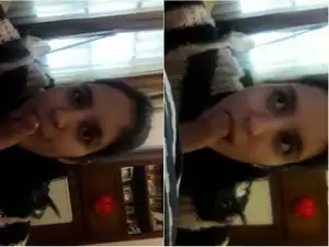 Today Exclusive-Cute Desi Girl Sucking Lover Dick