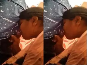 Today Exclusive-Cute Desi girl Give Blowjob