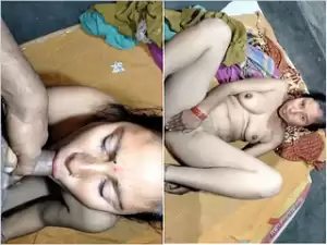Today Exclusive-Desi Bhabhi Blowjob and Fucking