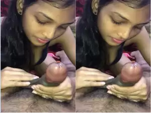Today Exclusive-Super Cute Desi Girl Nude Dancing and Blowjob Part 2