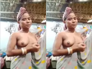 Today Exclusive-  Assame Bhabhi Shows Her Boobs TO Hubby Part 1