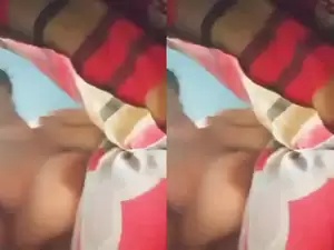 Today Exclusive- Cute Bangla Girl Play with her Boobs part 2