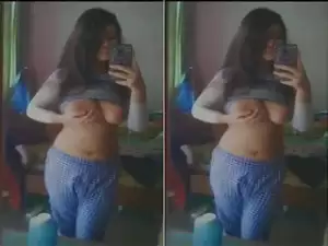 Today Exclusive- Horny Bangla Girl Shows Her Big Boobs TO Lover Part 2