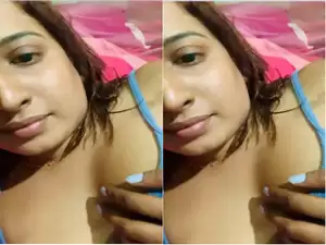Today Exclusive- Desi Girl Shows Her Boobs and Pussy part 1