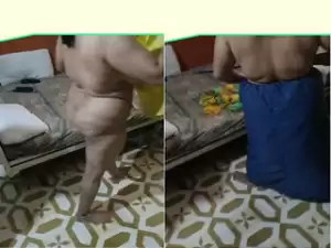 Today Exclusive-Desi Bhabhi Wearing Cloths
