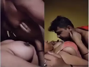 Today Exclusive-Desi Bhabhi Boobs Sucking and Fucked