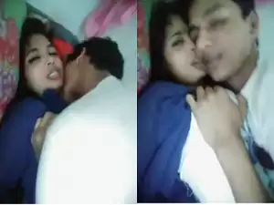 Today Exclusive- Cute Desi Girl Kissing and Fucking part 2