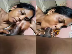 Today Exclusive- Desi Boudi Blowjob