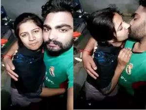 Desi Couple Kissing