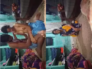 Today Exclusive- Desi Village Bhabhi bathing and Fucking Hard part 1