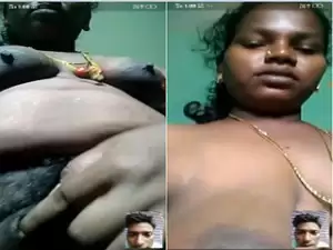 Today Exclusive-Tamil Wife Shows her Boobs and Pussy