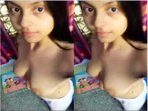 Today Exclusive- Cute Desi girl Shows Her Boobs  part 1