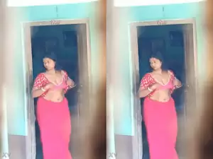 Today Exclusive- Desi Wife Wearing Cloths Record in Hidden Cam Part 3