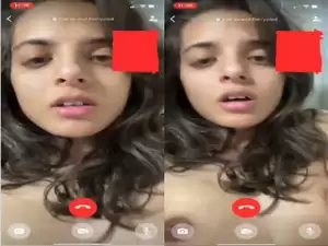Today Exclusive-Cute Girl Showing Her Boobs on vC