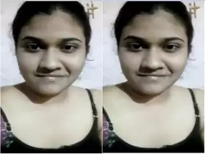 Today Exclusive-Cute Desi girl Shows her Nude Body TO Lover On VC part 4