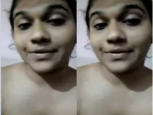 Today Exclusive-Cute Desi girl Shows her Nude Body TO Lover On VC part 2